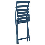 [Obrázek: Kovová skládací židle Greensboro indigo - (tmavě modrá)